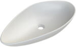 CeraStyle OLIVE - PULTRA ültethető - Top Counter - porcelán mosdó - MATT FEHÉR - 60 x 35 cm (OC051H51W043) - gardenet