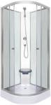 Kerra Evora White 80 hátfalas zuhanykabin zuhanytálcával, 80x80x205 cm (EVORAWH80) - geminiduo