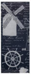 INFIBRA evőeszköztartó Atlantic mintás 2 rétegű 38x38 fehér szalvétával 125 darab/csomag