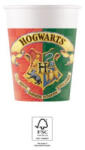  Harry Potter Hogwarts Houses papír pohár 8 db-os 200 ml FSC (PNN93506) - gyerekagynemu
