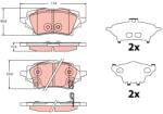 TRW Set placute frana TRW GDB2344 (GDB2344)