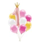  Lufi szett első születésnap rózsaszín 9db/csomag