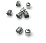  Gyöngy alkatrész- gyöngykupak sima 7mm ezüst 100db/csomag
