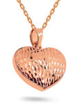 Heratis Forever Gravírozott szív medál rosé aranyból IZ9925RB