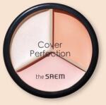 the SAEM Háromszoros fedőápoló az arcra Cover Perfection Triple Pot Concealer - 4.5 g, 4.5 g, 4.5 g No. 5 Dark Up Beige