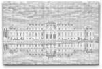  PontPöttyöző - Belvedere kastély Méret: 40x60cm, Keretezés: Keret nélkül (csak a vászon), Szín: Kék