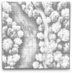  PontPöttyöző - Őszi kollázs Méret: 50x50cm, Keretezés: Kerek keret, Szín: Fekete