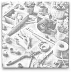  PontPöttyöző - Az álmok stúdiója Méret: 50x50cm, Keretezés: Műanyagtáblával, Szín: Piros