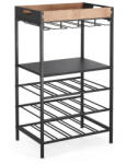 Bizzotto Suport sticle vin, pahare Isaac 48.5x34x84.5 cm (0747296) Suport sticla vin