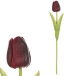 4-Home Tulipă artificială din spumă mini, roșu închis, 5x 5 x 34 cm, roșu închis