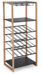 Bizzotto Suport sticle vin, pahare Isaac 50x35x122 cm (0747295) Suport sticla vin