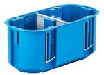 SIMET Gipszkarton doboz 2-es ovális 140mm 68mm x 63mm-átmérő műanyag kék Multibox2 P2x60D SIMET - 32092203