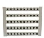 Weidmüller Sorkapocsjelölő lap 51-100 vízszintes fehér 5mm-modultáv DEK 5 FW 51-100 Weidmüller - 0473460051