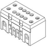 Pollmann Sorkapocssín 63A kék érintésvédett 1P csavaros 8csatl. /16mm2 4csatl. /25mm2 N8+4 Pollmann - 2020239