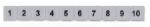 CONTA-CLIP Sorkapocsjelölő csík 71-80 vízszintes fehér 6mm-modultáv SB 6/10 FW 71-80 WH CONTA-CLIP - 2036.0008