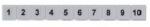 CONTA-CLIP Sorkapocsjelölő csík 11-20 vízszintes fehér 5mm-modultáv SB 5/10 FW 11-20 WH CONTA-CLIP - 2431.0002