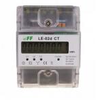 F&F Sorolható fogyasztásmérő 3F LCD MID impulzusadós 6A áramváltós 230V LE-02d CT F&F Filipowski - LE-02D CT