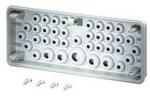 Hensel Zárófedél membrános kábelbevezetőkkel 300mmx 25mmx 100mm műanyag szürke Mi FP 38 Hensel - 2000318