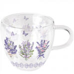 Ambiente Lovely lavender white duplafalú borosilicate üvegcsésze 0, 25l (14419735)