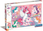 Clementoni SuperColor - Vidám unikornisok maxi puzzle 24 db-os (28525)