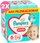 Pampers Premium Care Pants 6-os bugyipelenka, 13-19kg, 2x93 db - 2 HAVI pelenkacsomag