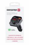 Swissten FM Transmitter 2x USB-A a 1x USB-C - Čierny