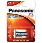 Panasonic pro power szupertartós elem (6lr61, 9v, alkáli) 1db / csomag (6LR61PPG-1BP) - rufusz