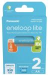 Panasonic Eneloop lite akkumulátor (2 db, 950 mAh, Ni-MH, AA) (BK-3LCCE/2BE)
