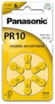 Panasonic cink-levegő elem (6 db, PR230/PR536) (PR-230(10)/6LB)