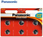 Panasonic lítium gombelem (6 db, 3V, CR2025) (CR-2025EL/6BP)