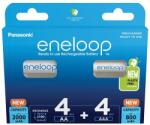Panasonic Eneloop akkumulátor (4 db, 800 mAh, Ni-MH, AAA) és (4 db, 2000 mAh, Ni-MH, AA) (BK-KJMCDE44E)