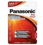 Panasonic pro power szupertartós elem (aaa, lr03ppg, 1.5v, alkáli) 2db / csomag (LR03PPG-2BP)