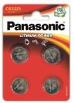 Panasonic lítium gombelem (4 db, 3V, CR2025) (CR-2025EL/4B)