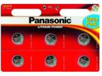 Panasonic lítium gombelem (6 db, 3V, CR2016) (CR-2016EL/6BP)