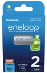 Panasonic Eneloop akkumulátor (2 db, 800 mAh, Ni-MH, AAA) (BK-4MCDE/2BE)