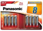 Panasonic pro power tartós elem (aa, lr6ppg, 1.5v, alkáli) 8db / csomag (LR6PPG/8BW) - rufusz