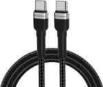 Wozinsky Cablu de date Wozinsky WNBCC1, 2x USB-C, 65W, 1m, Negru (5907769308734)