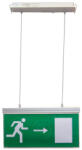 TRACON élvilágítós LED kijáratjelző ragasztható piktogramokkal Exit-03-J 18×LED, 3h, 3, 6V / 900mAh, Ni-Cd (EXIT-03-J)
