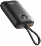 SWISSTEN Voltbox 35W 10000 mAh integrált USB-C és Lightning kábelekkel fekete (22013936)