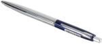 BLUERING Golyóstoll 0, 8mm, nyomógombos fém test, színes rész WTX Pen, Bluering® írásszín kék (WTB91424) - web24