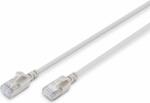 ASSMANN F/FTP CAT 6A RJ45 Patch kábel 0, 50m - Szürke (DK-1632-A-005S)