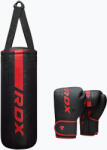 RDX Sac de box RDX F6 Junior Punch Bag + Boxing Gloves matte red Sac de box