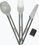 Esbit Tacâmuri Esbit 3-Pcs Titanium Cutlery-Set W/ Silicon Sleeve And Pocket