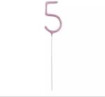 Godan Számos tortacsillagszóró - pink, 5-ös (84085EU) - jatekbolt