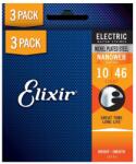 Elixir 16542 Nanoweb elektromos gitárhúrkészlet 3 db, 010-046