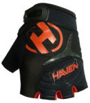 HAVEN Kerékpáros kesztyű rövid ujjal - DEMO KIDS - piros/fekete