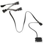 Kolink Cablu splitter Kolink 4-pini PWM la 4x 4-pini PWM 35cm Black, alimentare SATA, PGW-AC-KOL-049