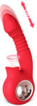 SESSO Vibrator Thrust and Suck Red Vibrator
