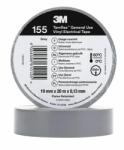 3M TemFlex 155 Szigetelőszalag, 19mm x 20m x 0, 13mm, szürke (155GY5E) (155GY5E)