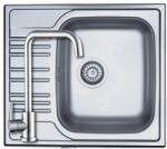 DONAU DE - 189+SAP4-B090 - Donau rozsdamentes acél rozsdamentes mosogató 580X500 + ZEGOR rozsdamentes magas szögletes konyhai csaptelep szett (DE - 189+SAP4-B090)